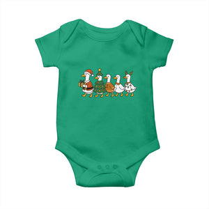 Funny Christmas Silly Goose Poultry Animal Lovers Baby Onesie TS11 Irish Green Print Your Wear