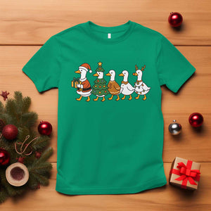 Funny Christmas Silly Goose Poultry Animal Lovers T Shirt TS11 Irish Green Print Your Wear