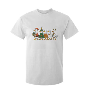 Funny Christmas Silly Goose Poultry Animal Lovers T Shirt For Kid TS11 White Print Your Wear