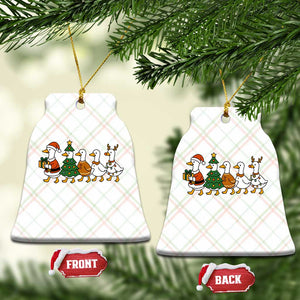 Funny Christmas Silly Goose Poultry Animal Lovers Ceramic Ornament TS11 Print Your Wear