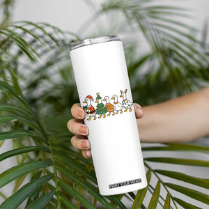 Funny Christmas Silly Goose Poultry Animal Lovers Skinny Tumbler TS11 Print Your Wear