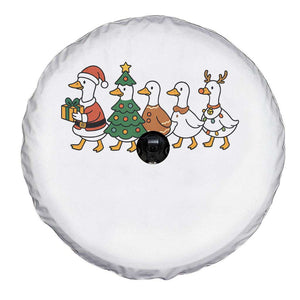 Funny Christmas Silly Goose Poultry Animal Lovers Spare Tire Cover TS11 Print Your Wear