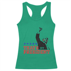 That's My President Trump 2024 Racerback Tank Top President 45 And 47 US Election TS11 Irish Green Print Your Wear