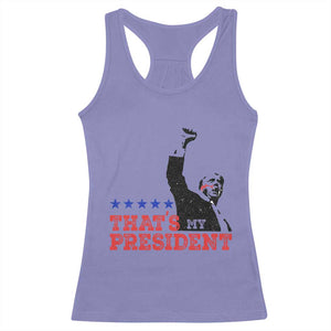That's My President Trump 2024 Racerback Tank Top President 45 And 47 US Election TS11 Violet Print Your Wear