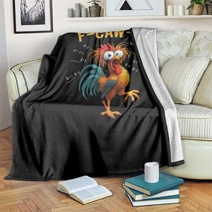 Funny F Caw F 67 Meme Throw Blanket Cartoon Rooster Chicken Poultry Humor TS11 Print Your Wear