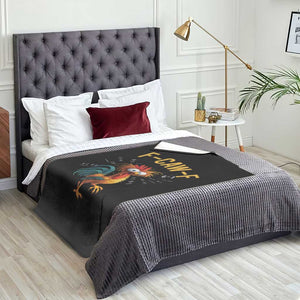 Funny F Caw F 67 Meme Throw Blanket Cartoon Rooster Chicken Poultry Humor TS11 Print Your Wear