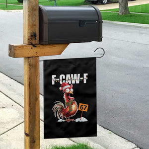 Funny F Caw F 67 Meme Christmas Garden Flag Xmas Cartoon Rooster Chicken Poultry Humor TS11 Print Your Wear