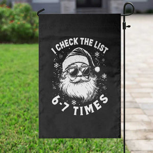 67 Meme Christmas Santa Garden Flag Funny I Check The List 67 Times TS11 Print Your Wear