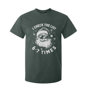 67 Meme Christmas Santa T Shirt For Kid Funny I Check The List 67 Times TS11 Dark Forest Green Print Your Wear
