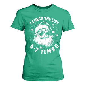 67 Meme Christmas Santa T Shirt For Women Funny I Check The List 67 Times TS11 Irish Green Print Your Wear