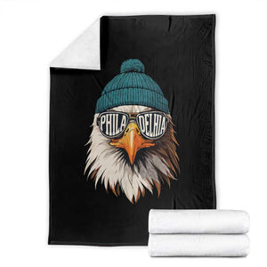 Philadelphia Fan Throw Blanket Eagles Sport Philly Fan Game Day TS11 Black Print Your Wear