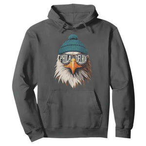 Funny PFE Game Day Hoodie Green Sunglasses Football Lover TS11 Dark Heather Print Your Wear