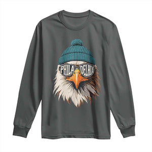 Funny PFE Game Day Long Sleeve Shirt Green Sunglasses Football Lover TS11 Dark Heather Print Your Wear
