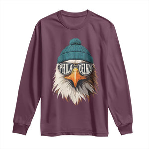 Funny PFE Game Day Long Sleeve Shirt Green Sunglasses Football Lover TS11 Maroon Print Your Wear