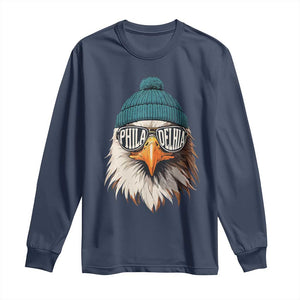 Funny PFE Game Day Long Sleeve Shirt Green Sunglasses Football Lover TS11 Navy Print Your Wear