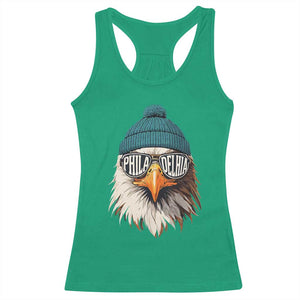 Funny PFE Game Day Racerback Tank Top Green Sunglasses Football Lover TS11 Irish Green Print Your Wear
