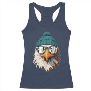 Philadelphia Fan Racerback Tank Top Eagles Sport Philly Fan Game Day TS11 Navy Print Your Wear