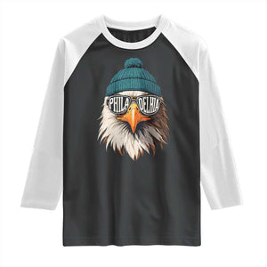 Funny PFE Game Day Raglan Shirt Green Sunglasses Football Lover TS11 Black White Print Your Wear