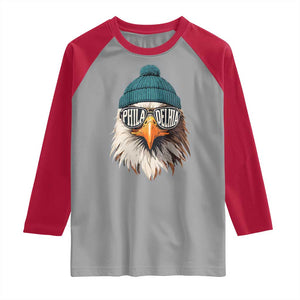 Funny PFE Game Day Raglan Shirt Green Sunglasses Football Lover TS11 Sport Gray Red Print Your Wear
