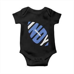 IFC Blue Football Lovers Game Day Baby Onesie TS11 Black Print Your Wear