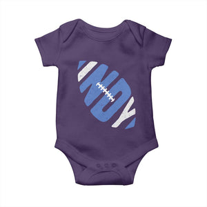 IFC Blue Football Lovers Game Day Baby Onesie TS11 Purple Print Your Wear