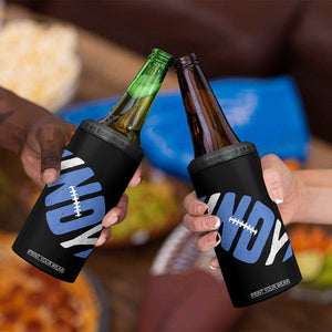 IFC Blue Football Lovers Game Day 4 in 1 Can Cooler Tumbler TS11 Print Your Wear