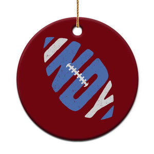 IFC Blue Football Lovers Game Day Ceramic Ornament TS11 1pc Red Print Your Wear