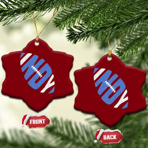 IFC Blue Football Lovers Game Day Ceramic Ornament TS11 Print Your Wear