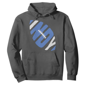 IFC Blue Football Lovers Game Day Hoodie TS11 Dark Heather Print Your Wear