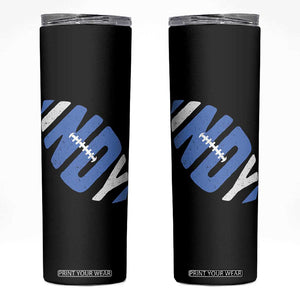 IFC Blue Football Lovers Game Day Skinny Tumbler TS11 Black Print Your Wear