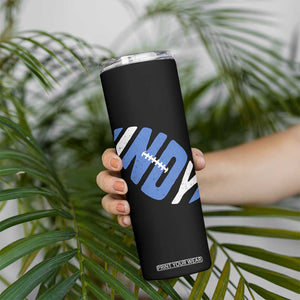 IFC Blue Football Lovers Game Day Skinny Tumbler TS11 Print Your Wear