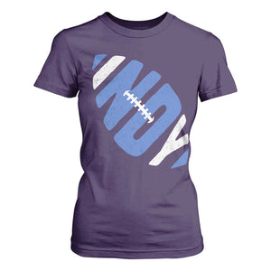IFC Blue Football Lovers Game Day T Shirt For Women TS11 Purple Print Your Wear