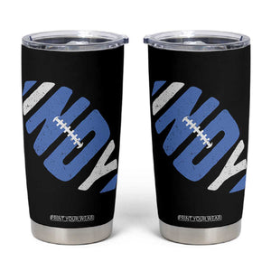 IFC Blue Football Lovers Game Day Tumbler Cup TS11 Black Print Your Wear