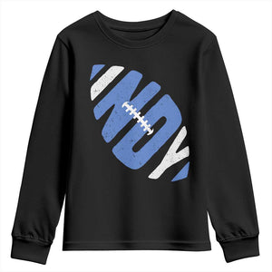 IFC Blue Football Lovers Game Day Youth Sweatshirt TS11 Black Print Your Wear