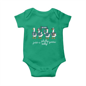Just A Philly Goose Baby Onesie Funny Philadelphia Fan Silly Gooses Game Day TS11 Irish Green Print Your Wear