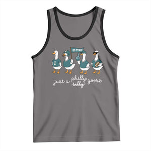 Funny Just A Silly Goose Football Tank Top PFE Sport Lover Game Day TS11 Deep Heather Black Print Your Wear