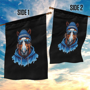 IFC Football Lover Garden Flag Blue Equine Shoe Sport Fan Game Day TS11 Print Your Wear