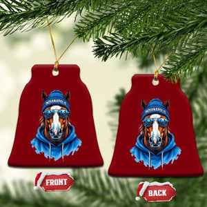 IFC Football Lover Ceramic Ornament Blue Equine Shoe Sport Fan Game Day TS11 Print Your Wear