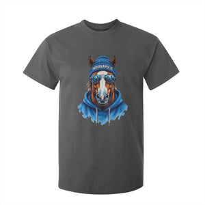 IFC Football Lover T Shirt For Kid Blue Equine Shoe Sport Fan Game Day TS11 Dark Heather Print Your Wear