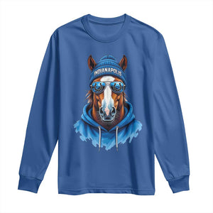 IFC Football Lover Long Sleeve Shirt Blue Equine Shoe Sport Fan Game Day TS11 Royal Blue Print Your Wear