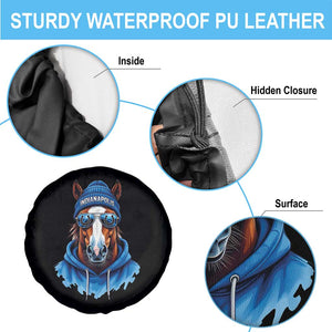 IFC Football Lover Spare Tire Cover Blue Equine Shoe Sport Fan Game Day TS11 Print Your Wear