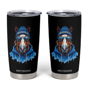 IFC Football Lover Tumbler Cup Blue Equine Shoe Sport Fan Game Day TS11 Black Print Your Wear