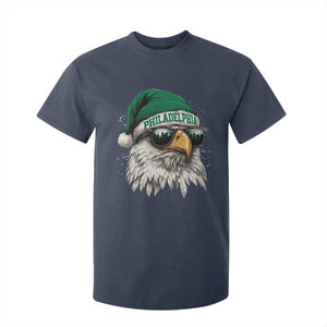 Christmas Football Lover T Shirt For Kid Funny Green Santa PFE City Silhouette TS11 Navy Print Your Wear