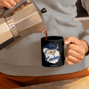 Christmas Cowboys Fan Coffee Mug Funny Xmas American Football Blue Santa TS11 Print Your Wear