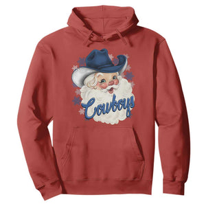 Christmas Cowboys Fan Hoodie Funny Xmas American Football Blue Santa TS11 Red Print Your Wear