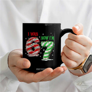 Funny 67 Meme 7 Year Old Birthday Christmas Coffee Mug I Was 6 Now I Am 7 Brainrot TS11 Print Your Wear