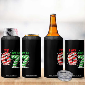 Funny 67 Meme 7 Year Old Birthday Christmas 4 in 1 Can Cooler Tumbler I Was 6 Now I Am 7 Brainrot TS11 Print Your Wear