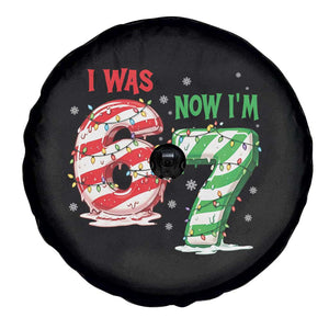 Funny 67 Meme 7 Year Old Birthday Christmas Spare Tire Cover I Was 6 Now I Am 7 Brainrot TS11 Print Your Wear