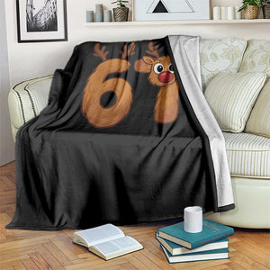 Funny 67 Christmas Reindeer Throw Blanket Six Seven Meme Xmas Holiday TS11 Print Your Wear