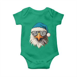Christmas Philadelphia Fan Baby Onesie Santa Eagles Sport Philly Fan Game Day TS11 Irish Green Print Your Wear